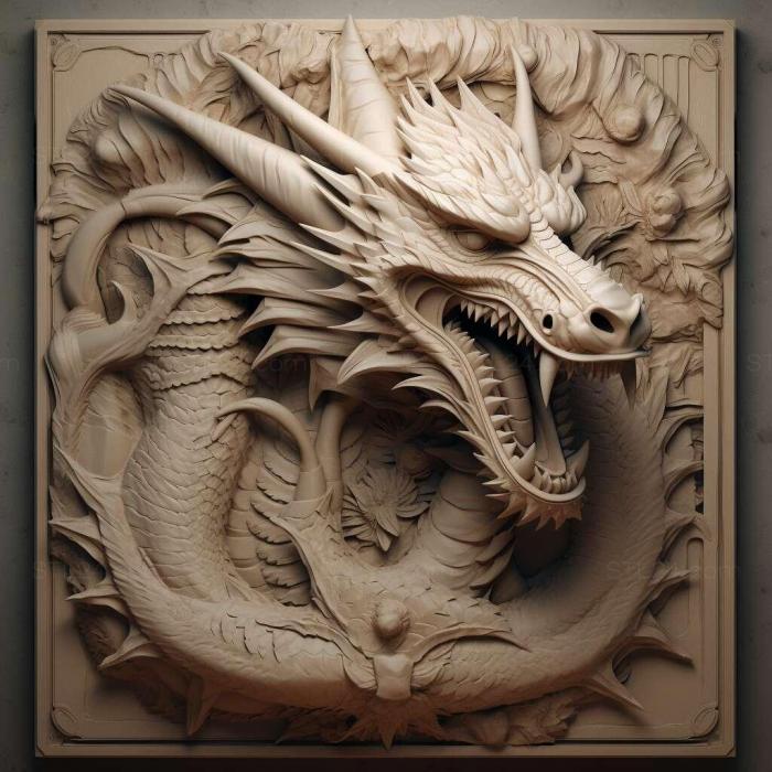 Nature and animals (Cryodrakon 4, NATURE_616) 3D models for cnc